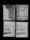 Photo of building; Photo from inside home; Jars (4 Negatives), March - July 1956, undated [Sleeve 34, Folder e, Box 10]